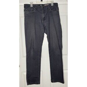 Private Member Men's Size 34 X 32 Black Denim Straight Leg Jeans